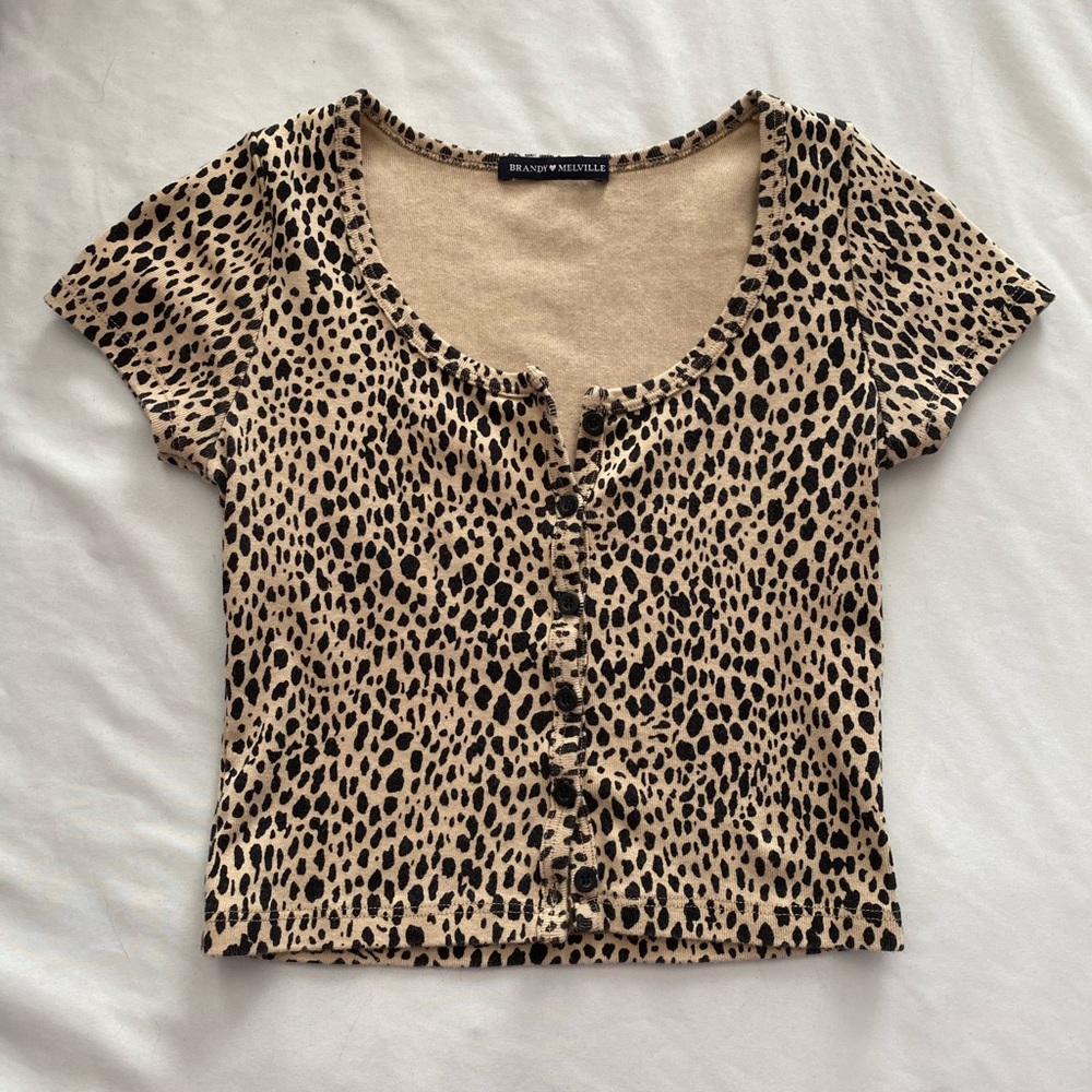 Brandy Melville Cheetah Zelly Top